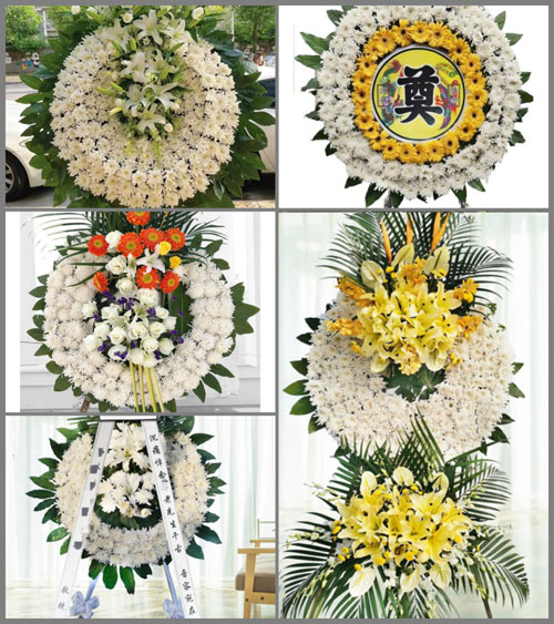 云南昆明官渡区六甲街道福保村花圈速递