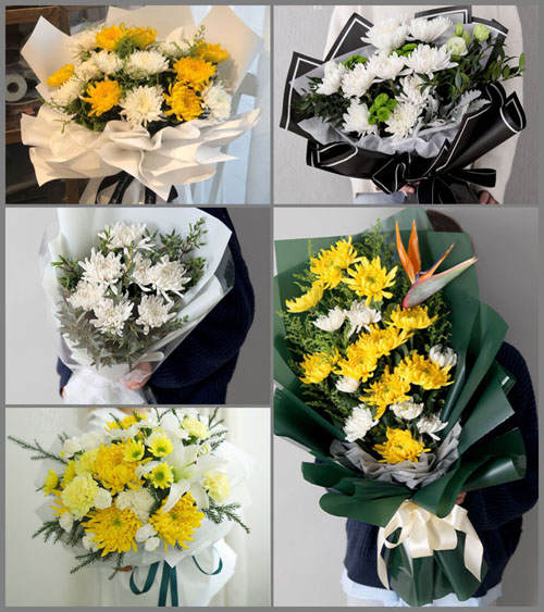 云南昆明官渡区六甲街道福保村白事花束代送